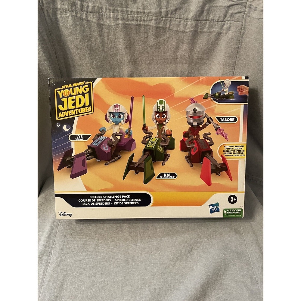 NEW Star Wars Young Jedi Adventures Speeder  Challenge Pack Figures & Vehicles‎